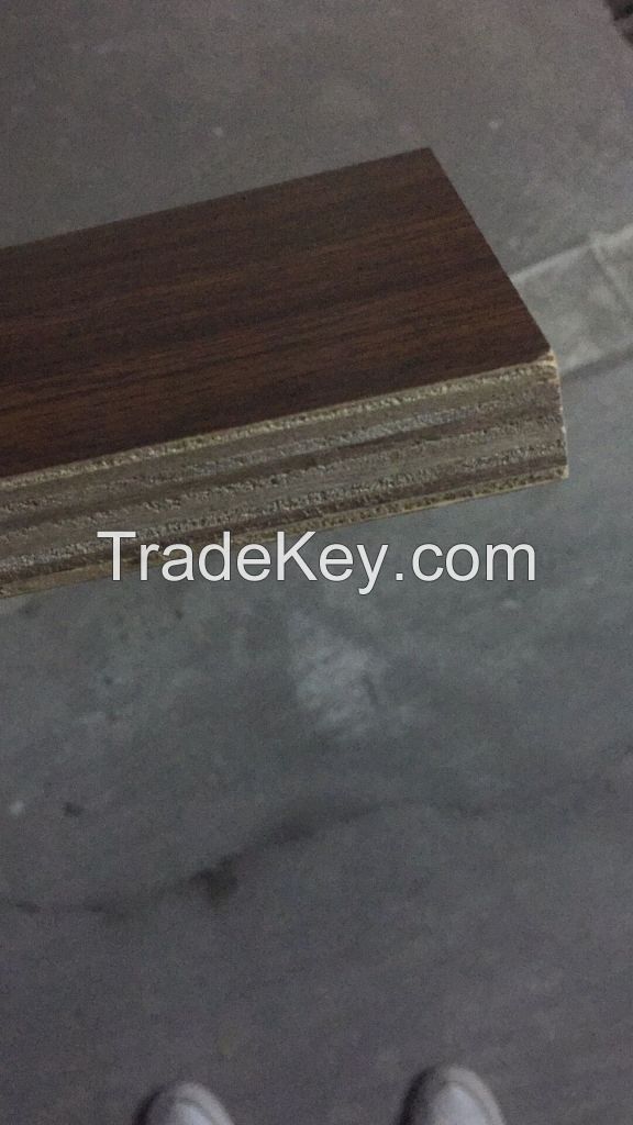 Faced melamine plywood