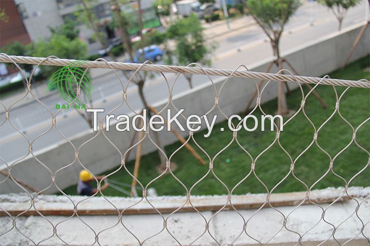 cheap protective rope mesh decorative staircase fence