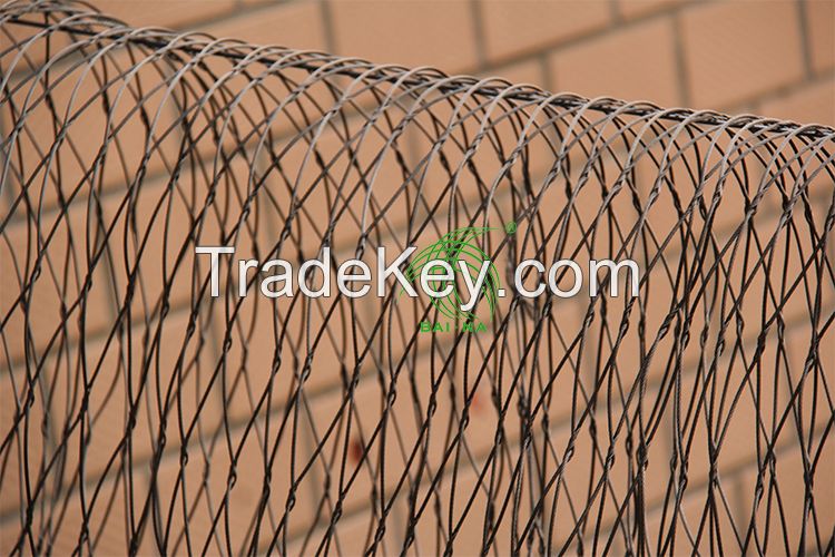 Stainless steel 304 woven rope mesh for Zoo