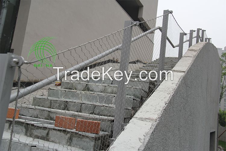  cheap protective rope mesh decorative staircase fence