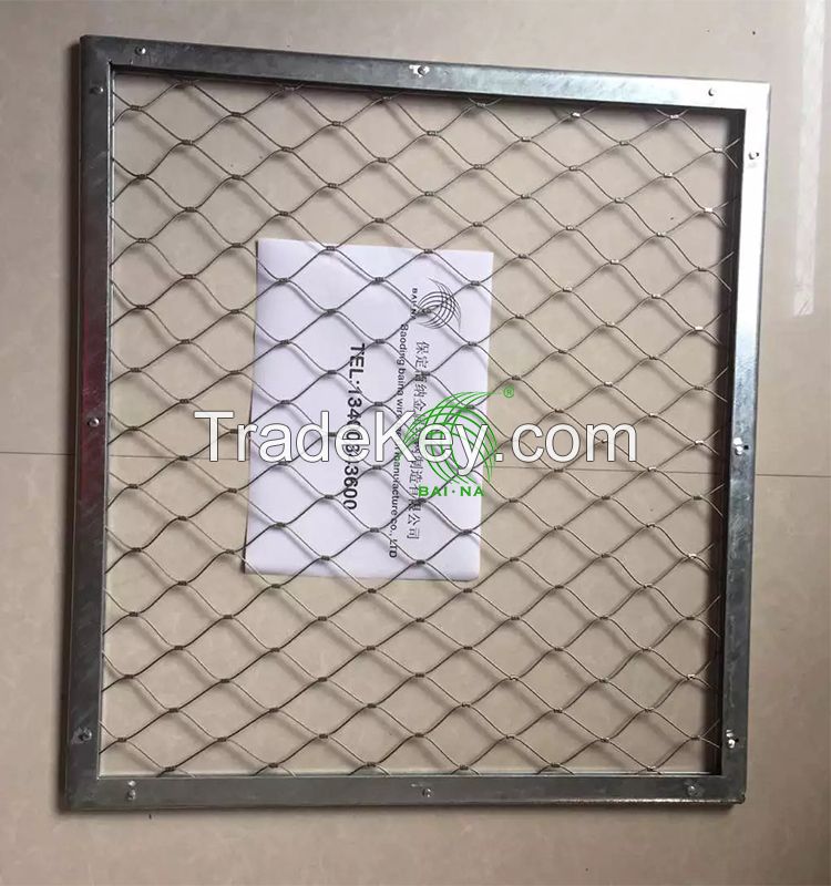 Stainless Steel Cable Wire Netting For Zoo Aviary Bird Rope Mesh