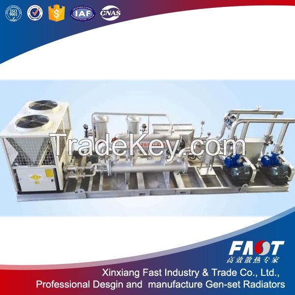 Professional produce cooling system for marsh gas engine and generator set