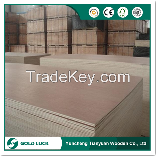 Furniture Grade Okoume Face/Back Commercial Plywood