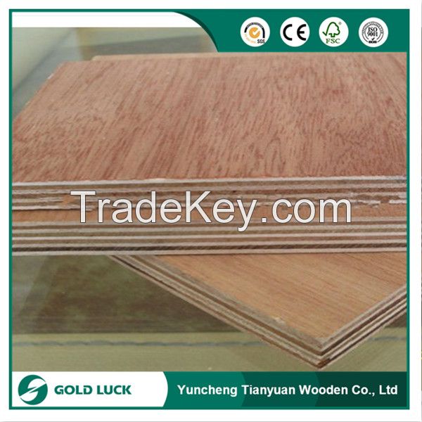 Furniture Grade Okoume Face/Back Commercial Plywood