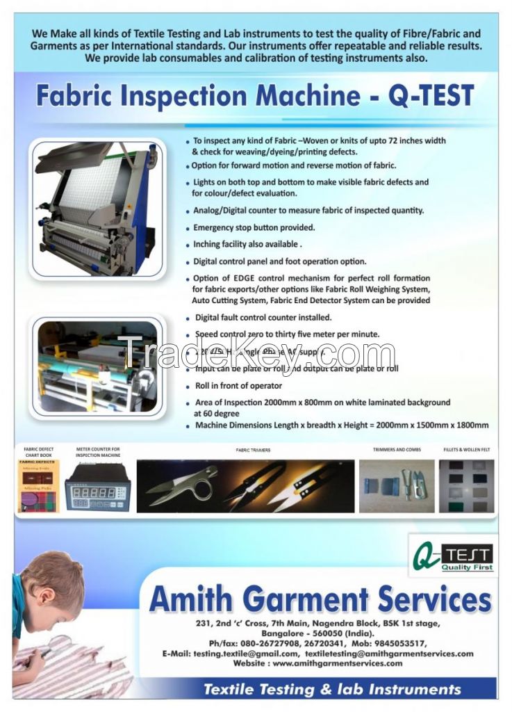 Fabric Inspection Machine In India|Amith Garment Services