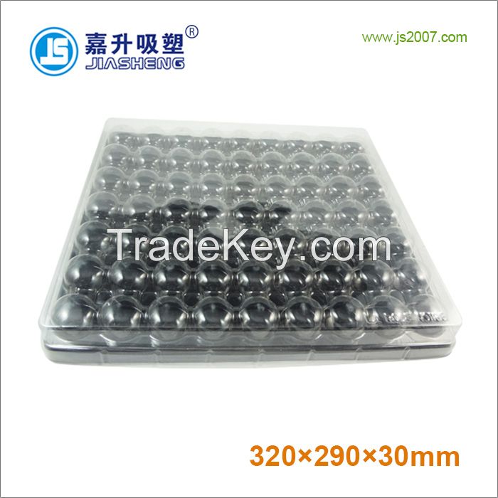 China Suppliers Disposable Food Grade Plastic 63pcs Macaron Packaging
