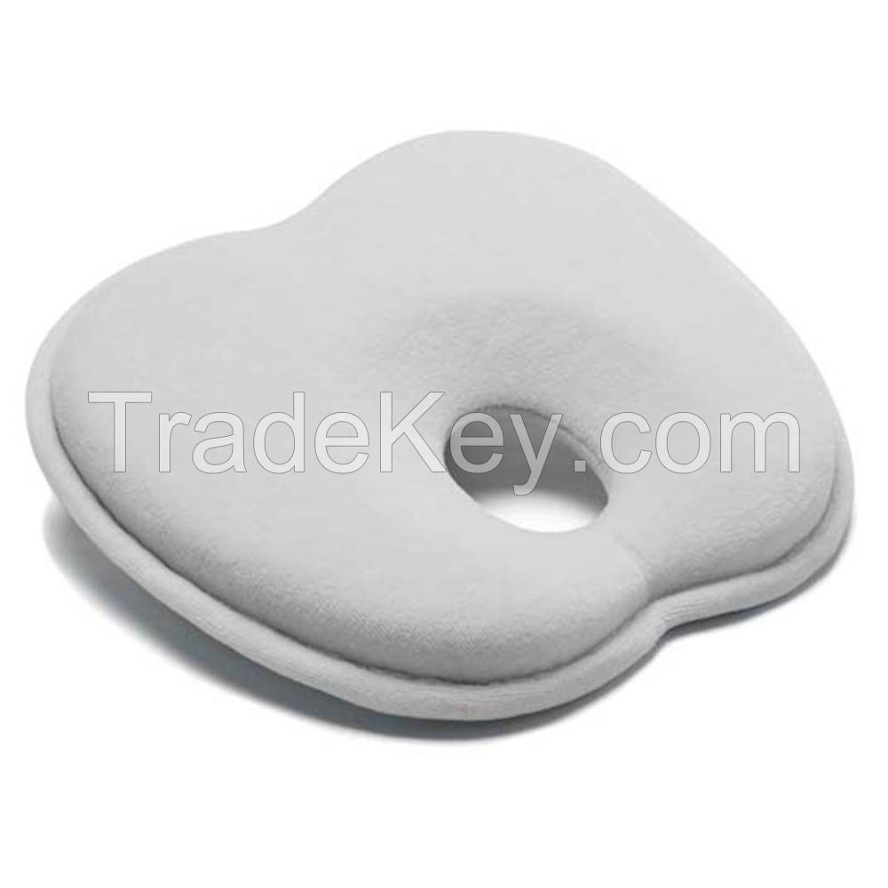 Mije Baby Head Rest Flat Head Pillow White Cot Pram Car Seat Capsule Safe 