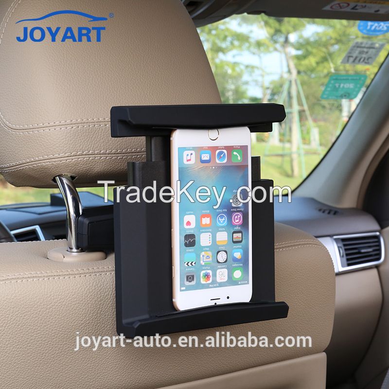 Foldable car interior headrest holder for ipad