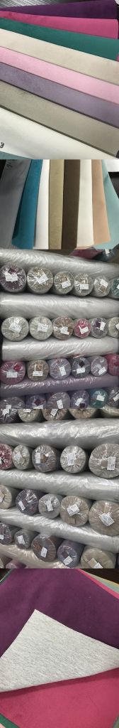 Poly velvetten solid bonded woven 150cm for Sofa fabric