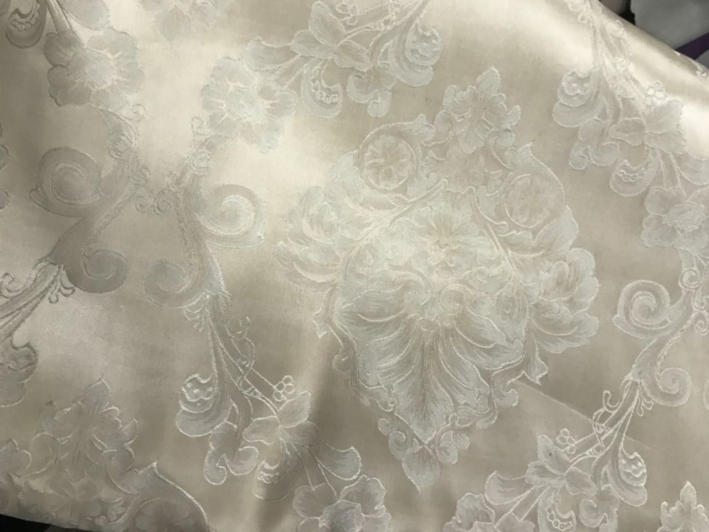 Poly Jacquard fabric solid woven 280cm - use for curtain or wallcloth