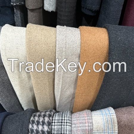 60% Wool Blend Melton Solids Woven For Winter 500~600gsm 58/60"