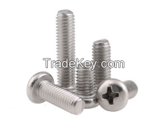 304 stainless steel UNC cross recessed pan head screws 8#-32