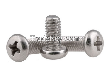 304 stainless steel UNC cross recessed pan head screws 8#-32