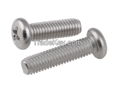 304 stainless steel UNC cross recessed pan head screws 8#-32