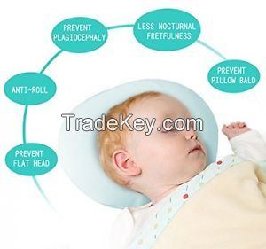 Baby Pillow For Plagiocephaly Flat Head Syndrome, Little Tree Memory Foam Baby  