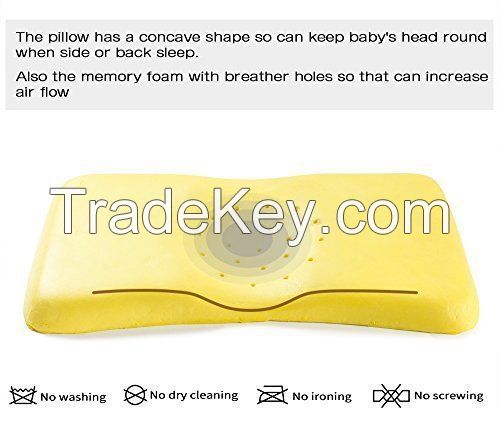 Head Positioner Pillow for Baby Flat head Syndrome Prevention 