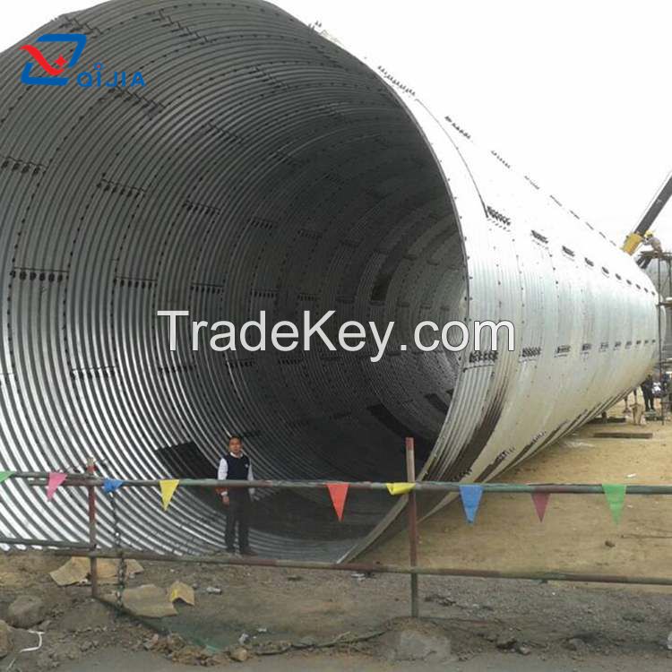 Large Diameter Corrugated Steel Structure Pipe Arch Culvert