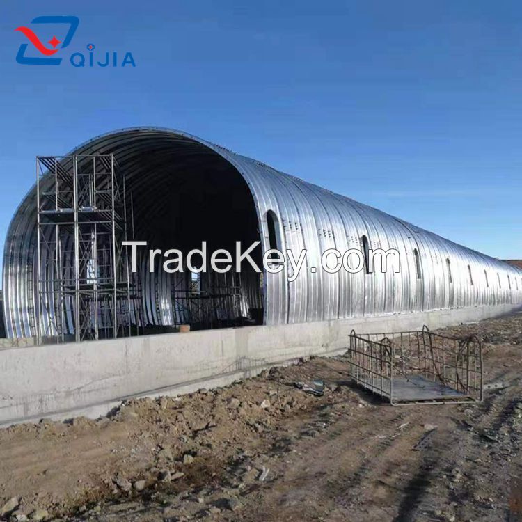 Half circle large corrugation corrugated steel structure arch culvert for tunnel liner