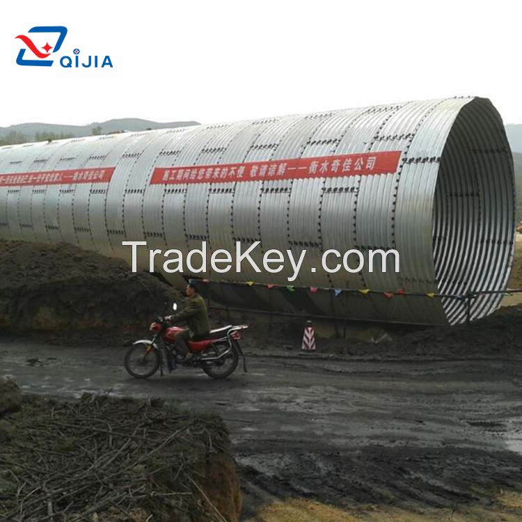 Large Diameter Corrugated Steel Structure Pipe Arch Culvert