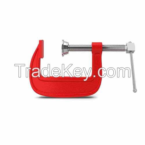 OEM malleable iron casting woodworking telescopic pole clamps of C clamp