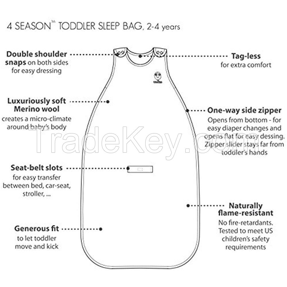 Clothing Woolino 4 Season Toddler Sleeping Bag
