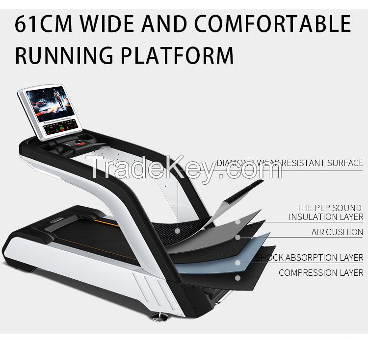 7.0HP Factory Price commercial treadmill with LED screen