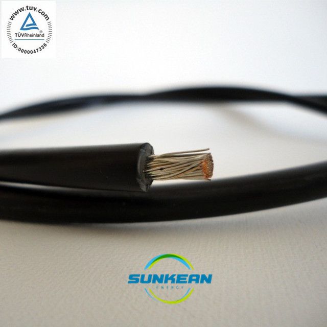 Manufacturer Wuxi Sun king JET approved 6 sqa mm solar DC wire for solar system used accessories