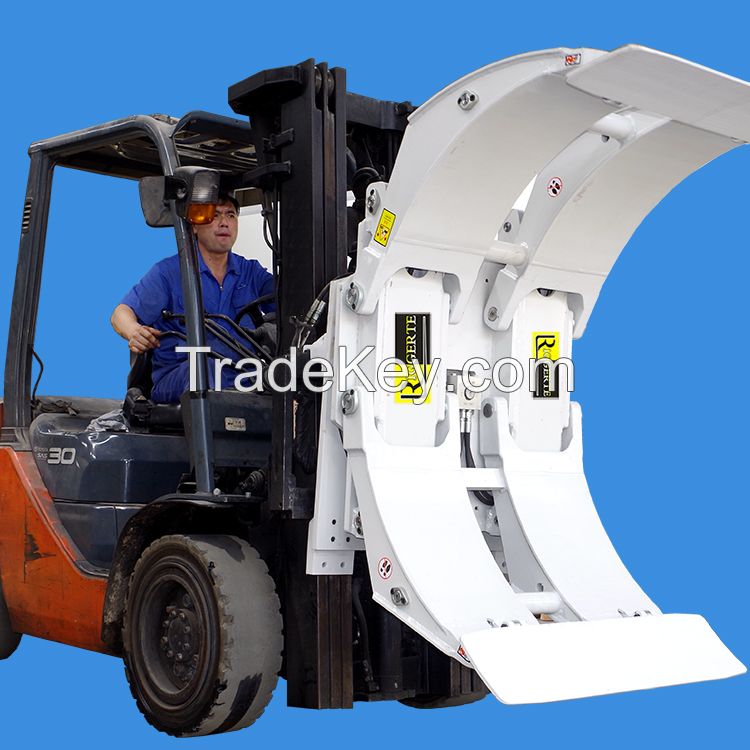 paper roll handling equipment, hydraulic forklift attachment paper roll attachments