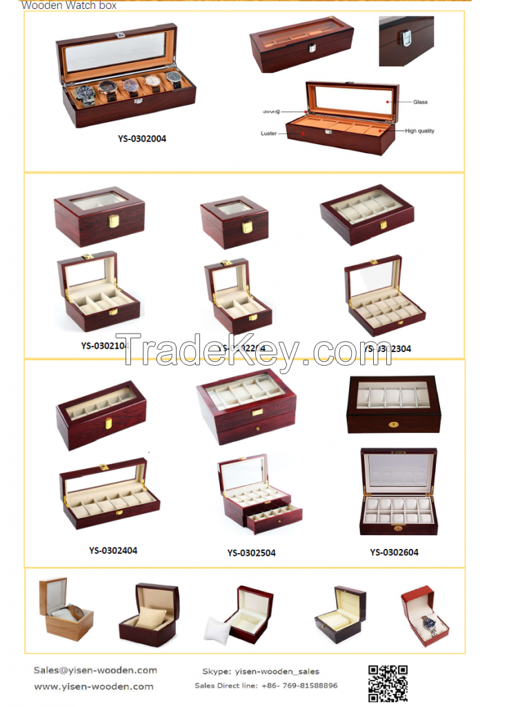 Yisen Wood Jewelry Gift Box