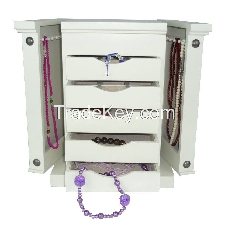Yisen Wooden Jewelry Organizer Storage Box.