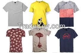 T Shirts - Round neck, Half and Full sleeve, Printed and Plain