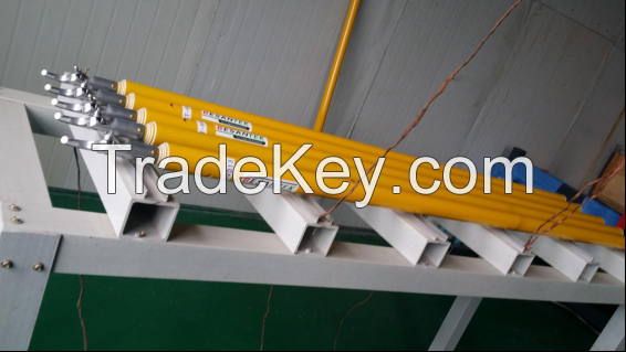  Interface FRP Epoxy Resin Fiberglass Telescopic Hot Stick