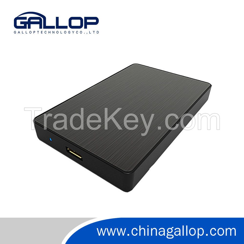 SATA to USB 3.0 external screw less 2.5'' hard drive enclosure case support 2TB HDD/SSD