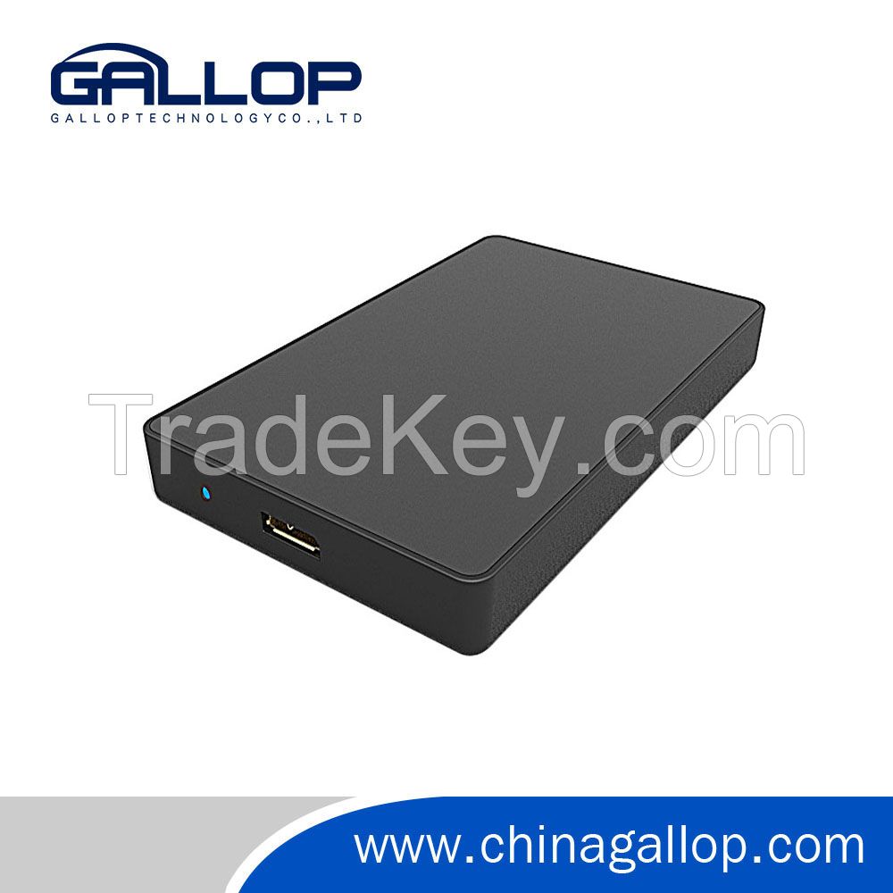 SATA to USB 3.0 external screw less 2.5'' hard drive enclosure case support 2TB HDD/SSD