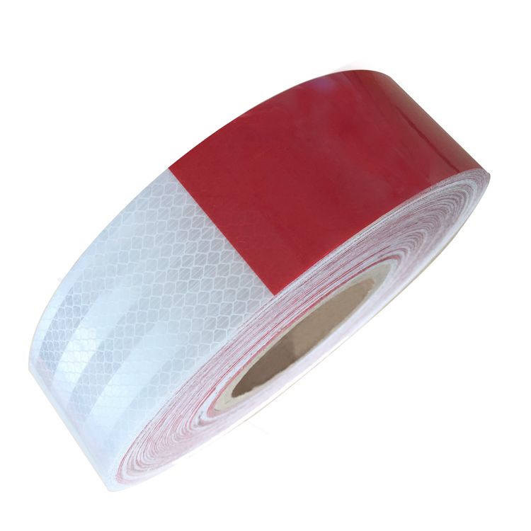 Acrylic Micro Red and White Prism Reflective Tape Strip