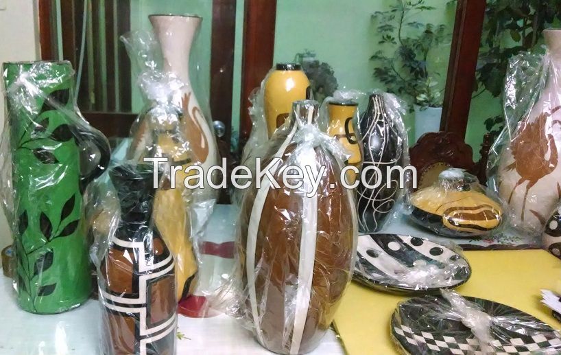 Decorative Vases handmade in Chulucanas Clay - Peruvian Handicrafs