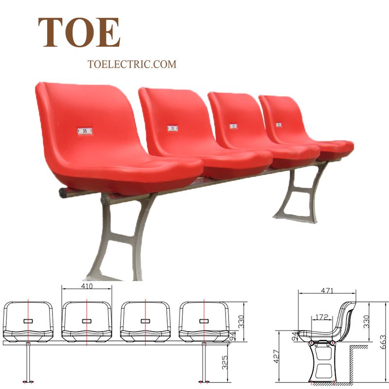 audience plastic seats HDPE stadium chairs football stadium seat