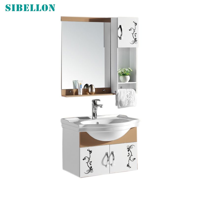 factory on sale  classic  PVC  bathroom cabinet with great  price