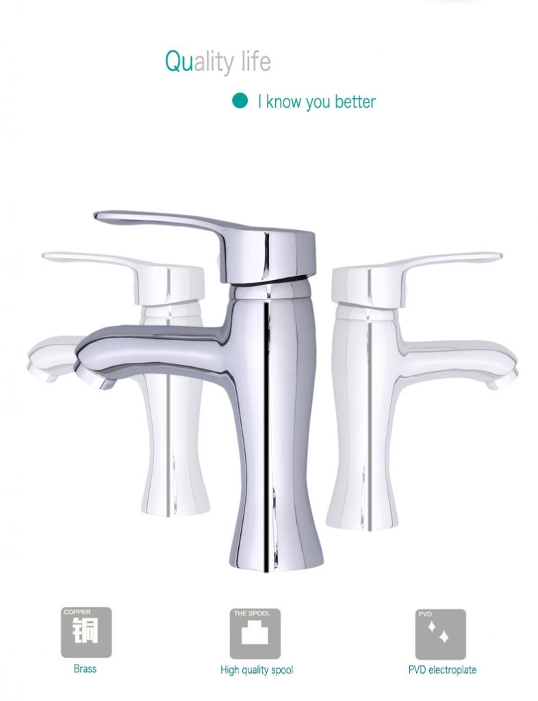 factory wholesale  high quality   single hole modern bathroom basin  faucet