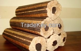 Rice husk briquettes