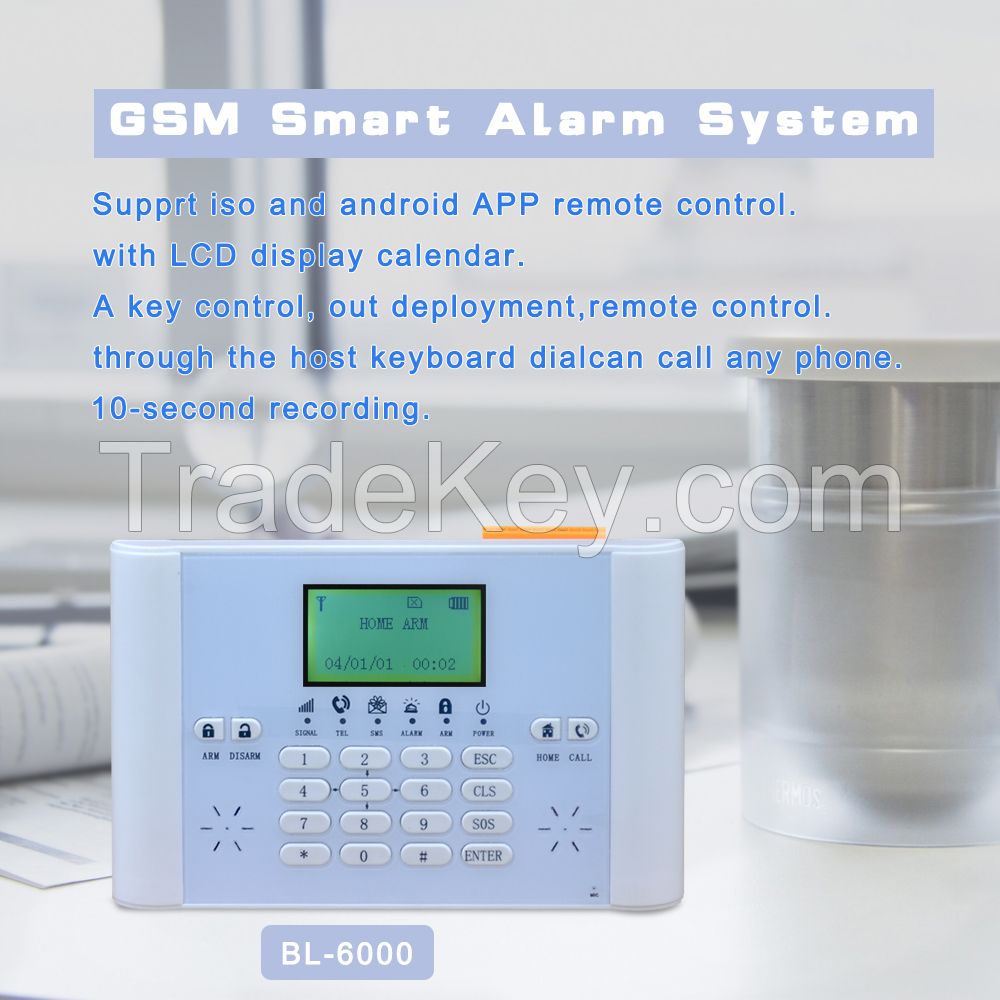 2017 new hotsale home alarm system BL-6000 gsm alarm system