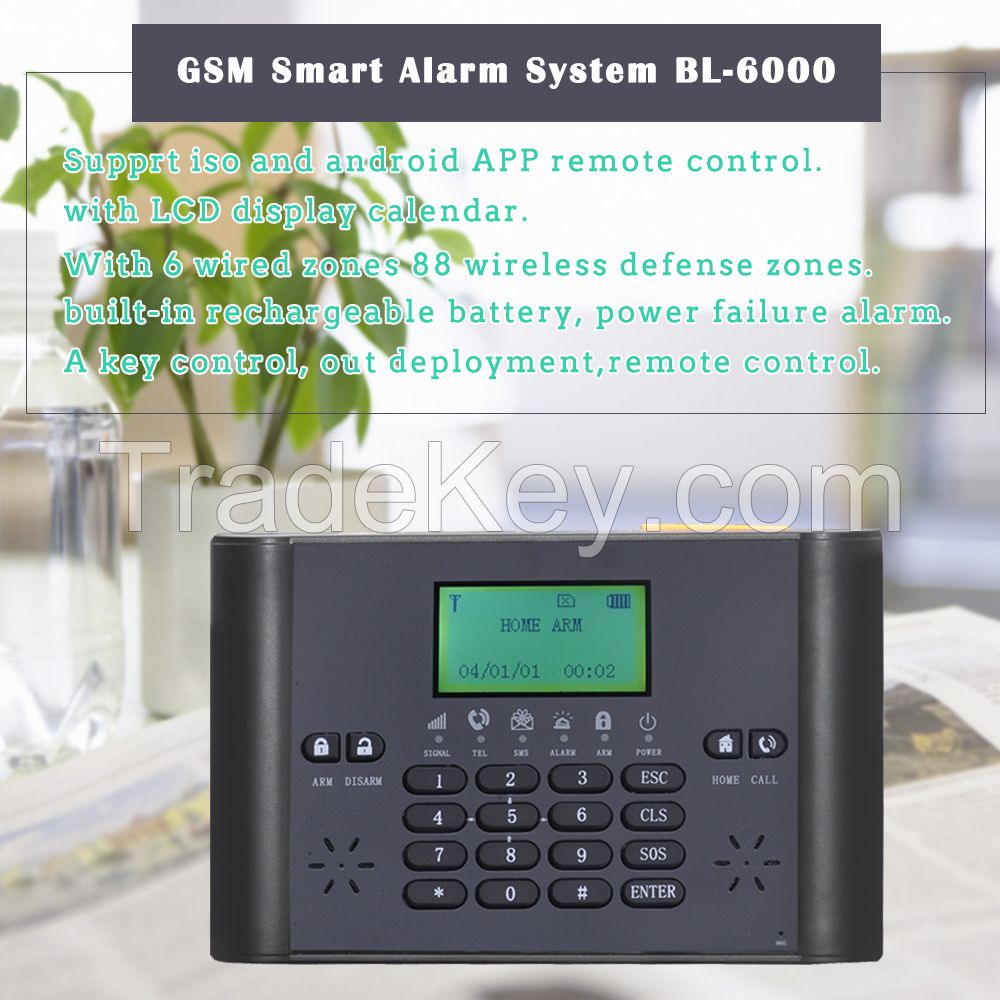 2017 new hotsale home alarm system BL-6000 gsm alarm system