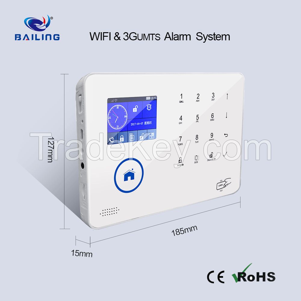 2017 new hotsale home alarm system BL-6600 wifi+gsm/wifi+wcdma alarm system