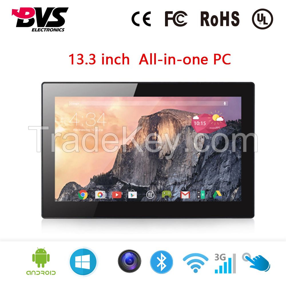 13.3 capacitive touch screen all in one PC for home