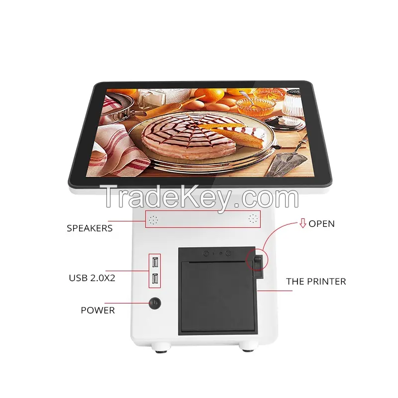 BVS 15.6 Inch Built-in Printer  Touch Screen All In One Cash Register Sistema Pos Terminal Machine