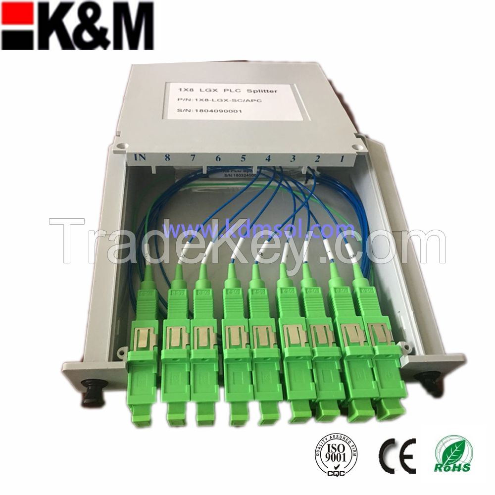 SC/APC 1X8 PLC Splitter Module/Fusion Splicer Price/ONT