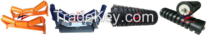 Material handling conveyor idler rollers with fine seali