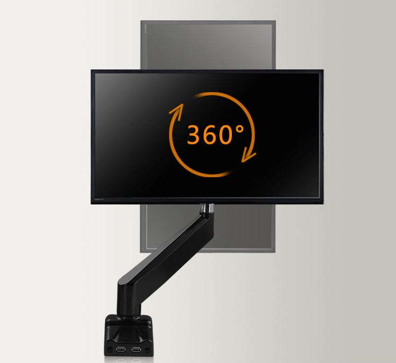 Adjustable tilt and swivel ergonomic height adjustable lcd monitor swi