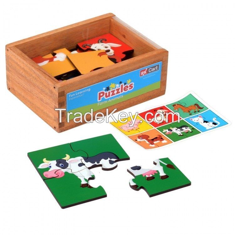 Learning Toys for Kids | Farm Animal Jigsaw Puzzle Online