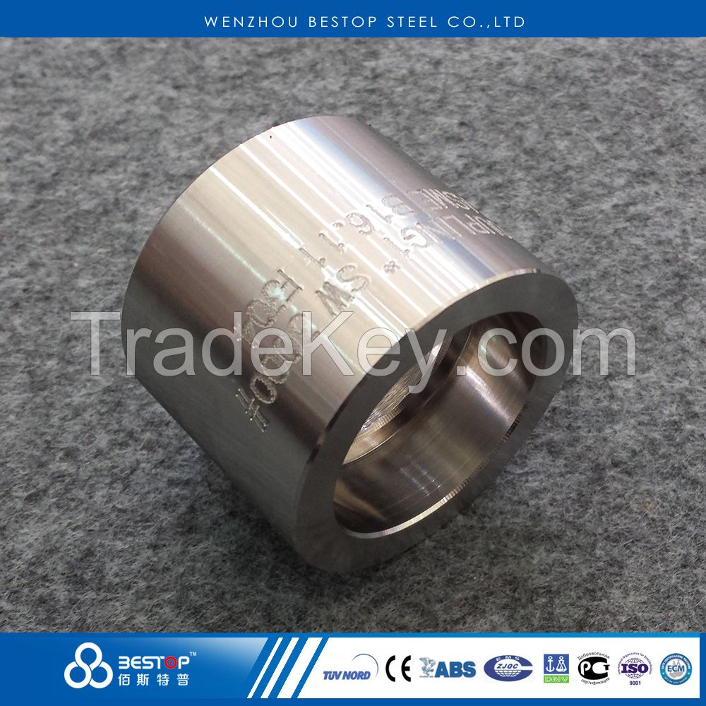 3000# Stainless Steel Forged Socket Weld Coupling Half Full Coupling SW Pipe Fitting